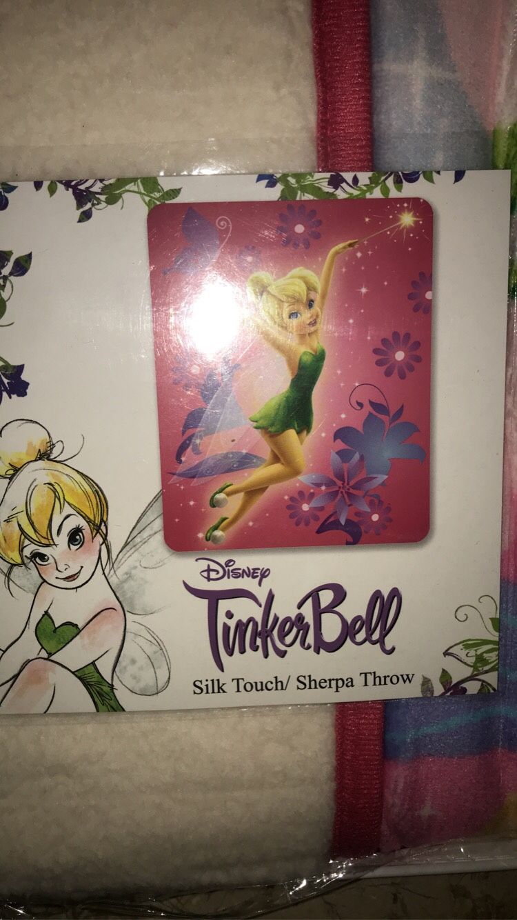 Disney tinkerbell Sherpa blanket