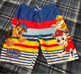 Paw Patrol Boys Blue Swim Trunks Size 7