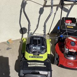 RYOBI 40V HP Brushless 18 in. Battery Powered Rear Tine Tiller with (4) 6.0 Ah Batteries and Charger