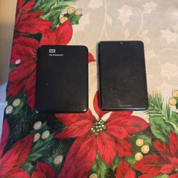 Toshiba And WD My Passport External Hard Drives