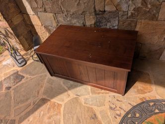 Wooden toy box
