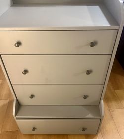 IKEA HAUGA 4-Drawer Dresser – Gray