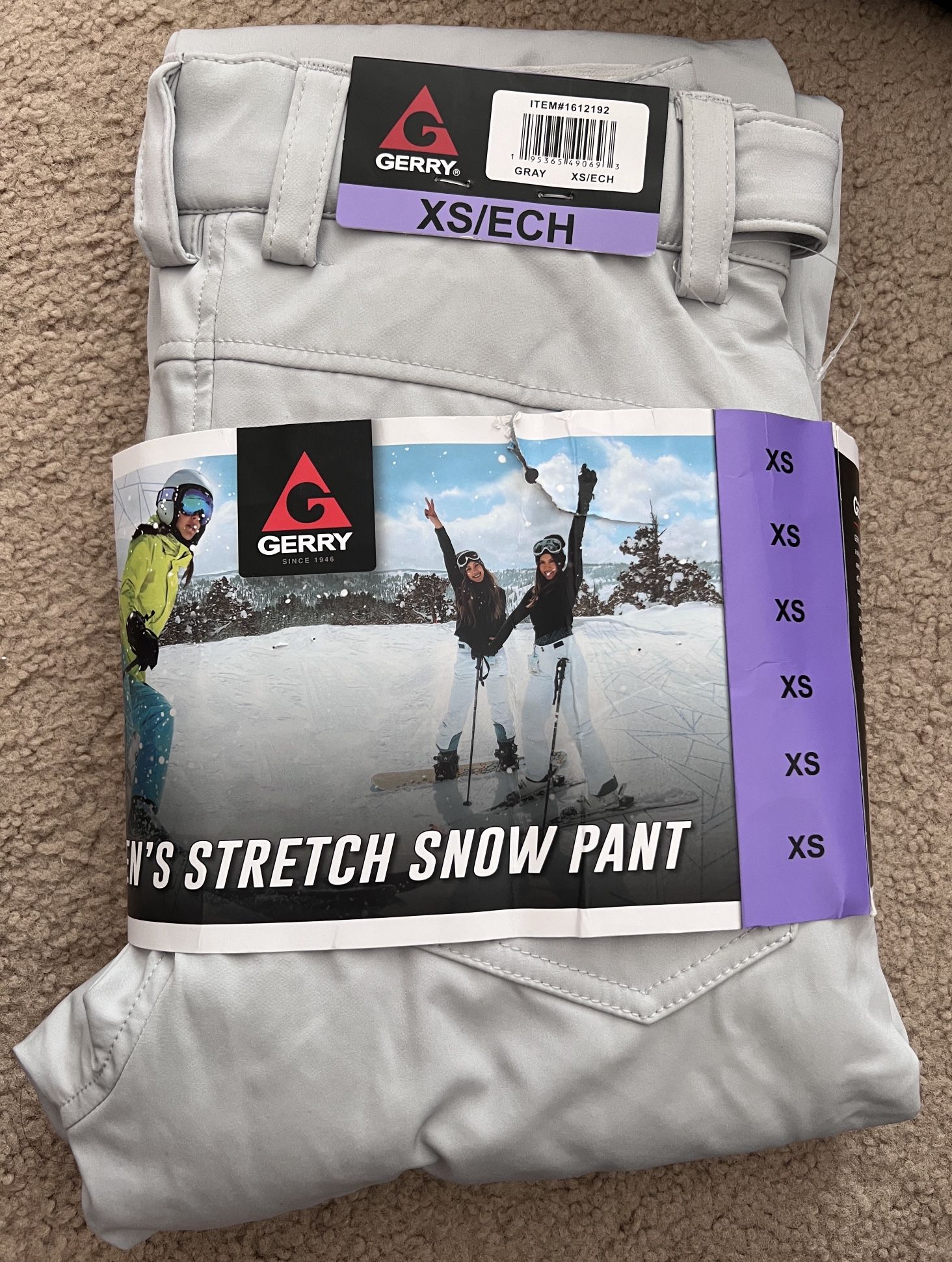 New - Gerry Ladies' Snow Pant (Gray - XS)