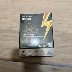Brand new 4100mWh USB-C Rechargeable AA Batteries