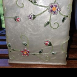 Floral Tissue Box Cover 