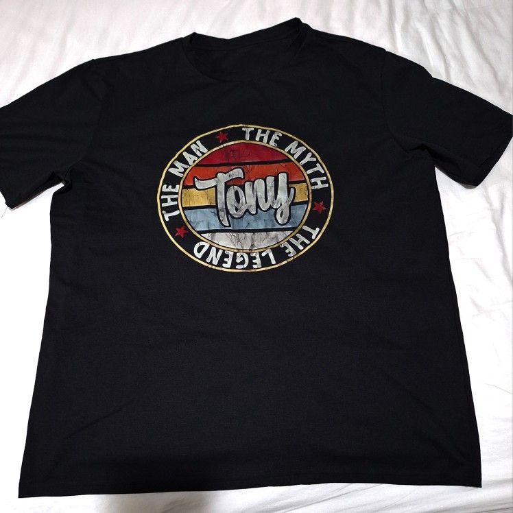 MEN T SHIRT TONY THE LEGEND XL