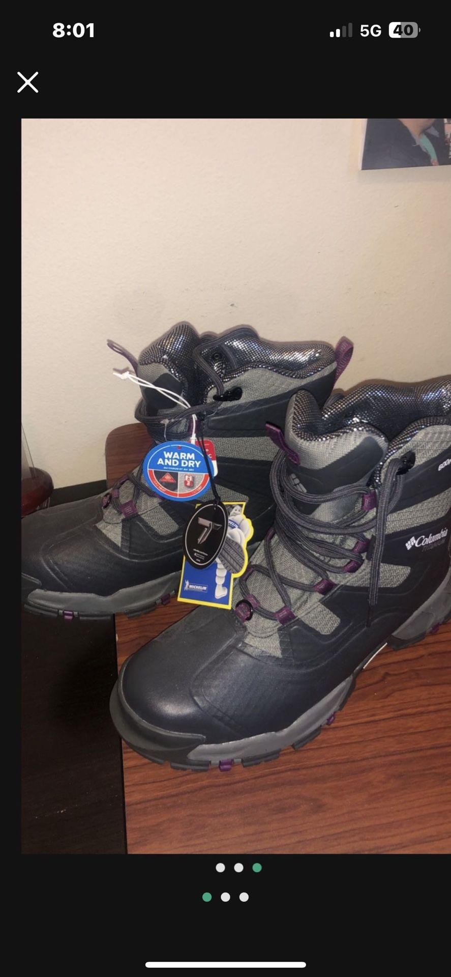 Women’s Columbia Size9 Boots