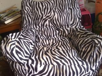 Big zebra chair