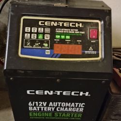CEN-TECH 2/10/40/200 Amp, 6/12V Automatic Battery Charger with Engine Jump Start