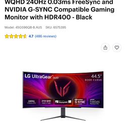 LG Ultra gear Oled 45 Inch 240hz Wide 
