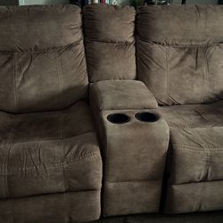 Loveseat glider recliner