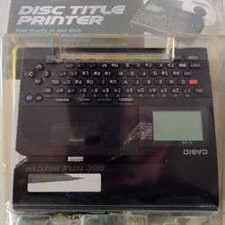 Casio Just Title Printer For CDs Or DVDs