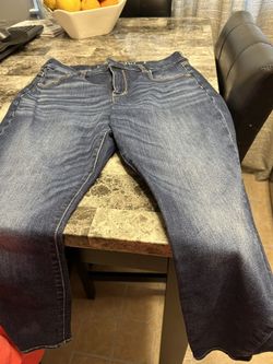 Two pairs of straight leg jeans