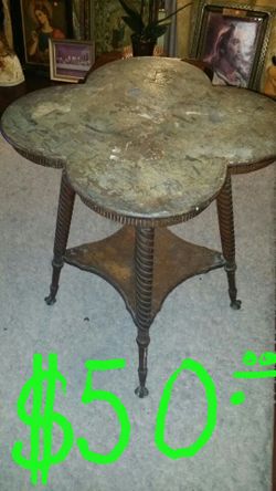 Antique ball and claw foot table circa early 1800's