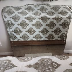 Large/Vintage/Frameless/Art Deco Mirror With Lots Of Character 