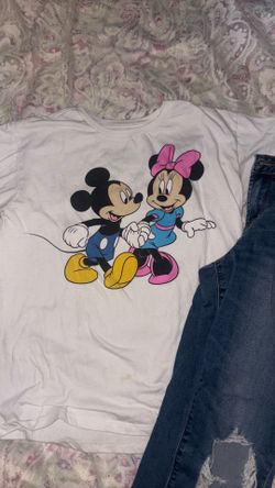 Mickey & Minnie Mouse Graphic T-Shirt