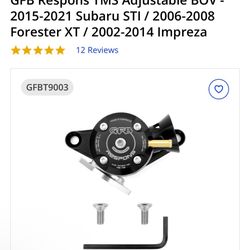 GFB Respons TMS Adjustable BOV / BPV