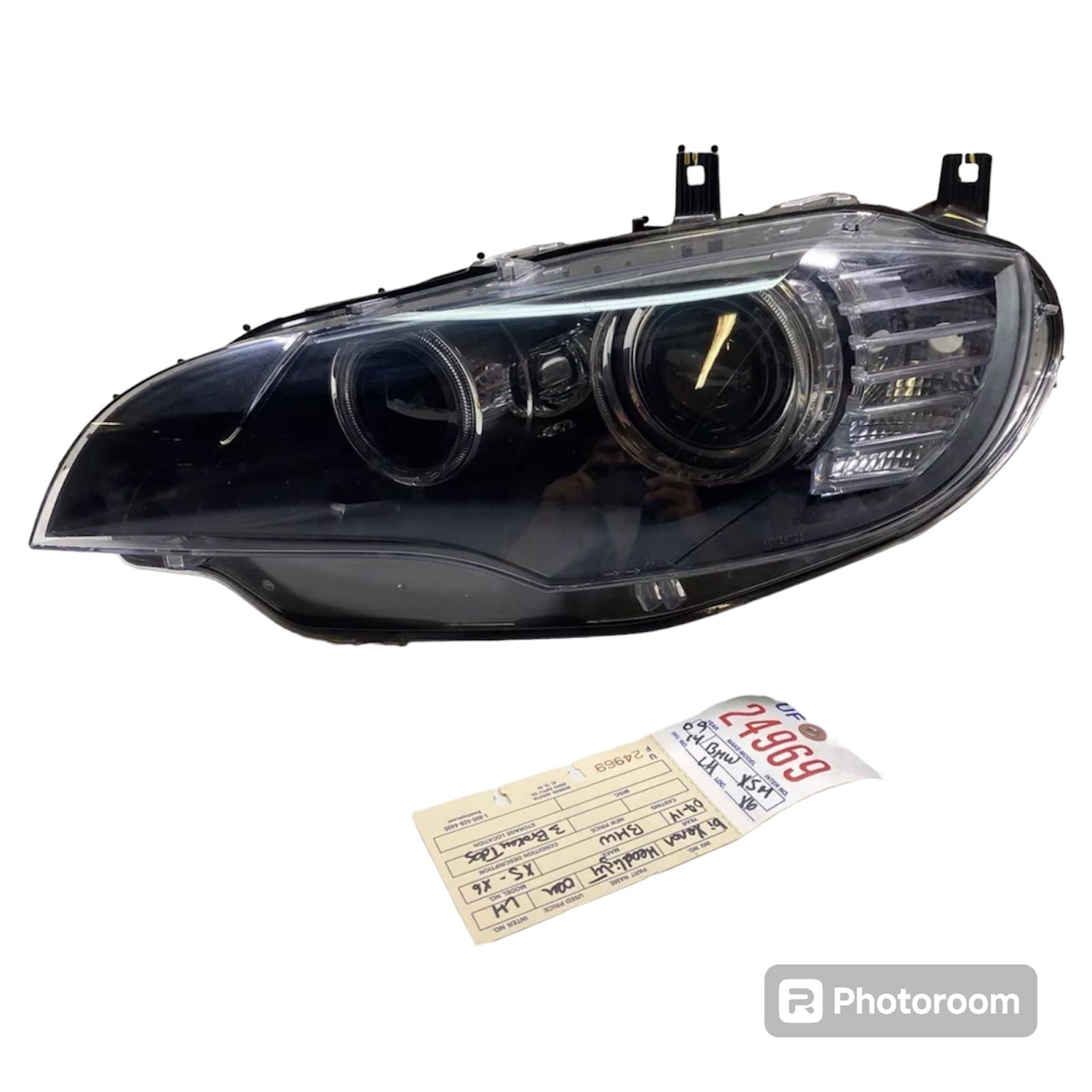 2008 2014 BMW X6 E71 X6M LEFT SIDE BI XENON ADAPTIVE HEADLIGHT LAMP OEM