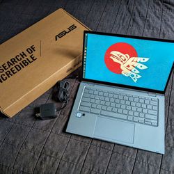 ASUS Chromebook Flip 2 in 1 Laptop, 14" Touchscreen FHD, Intel Core m3-8100Y, 8GB RAM, 64GB, Backlit Keyboard, Chrome OS, C433T