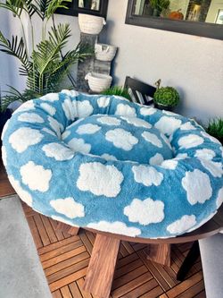 BEDSURE LARGE SIZE SKY BLUE CLOUDS PET BED 🩵❗️🐶🐾