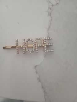 HOPE Rhinestone Hair Pin