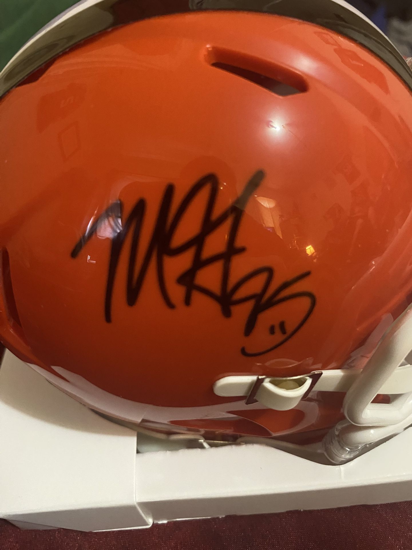 Myles Garrett Signed Mini Helmet Cleveland Browns Autograph