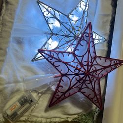 Estrellas Para Arriba Del Árbol De Navidad Ocupan Baterías +AA. $5 Cada Una