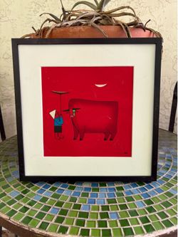 Vietnamese Artist Truong Ding Hao Mixed Media Painting