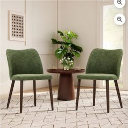 PU Leather Side Dining Chairs with
Cushioned Seat
