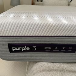 Purple Twin XL Mattress Kept In Protective cover.
