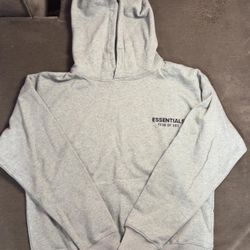 Grey Fear of God Essentials hoodie 