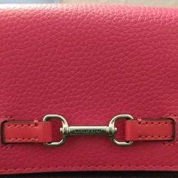 Michael Kors Pink Pebble Wallet 