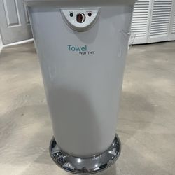 White Brookstone Towel Warmer