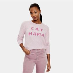 Loft Pink “Cat Mama” Sweater