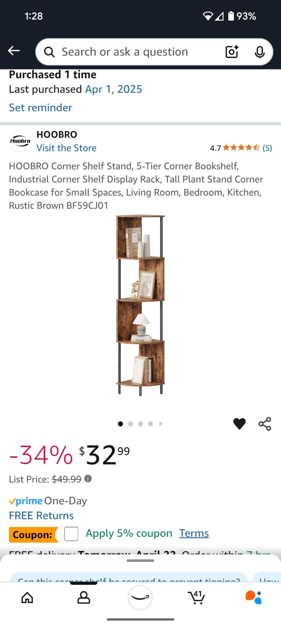 Corner Shelf Stand