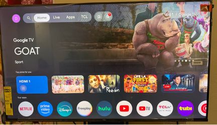 43” TCL QLED 4K UHD TV (10 months old)