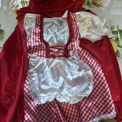 Little girl red riding hood costume 