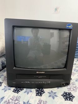 Sharp 13” CRT TV/VCR Combo Retro