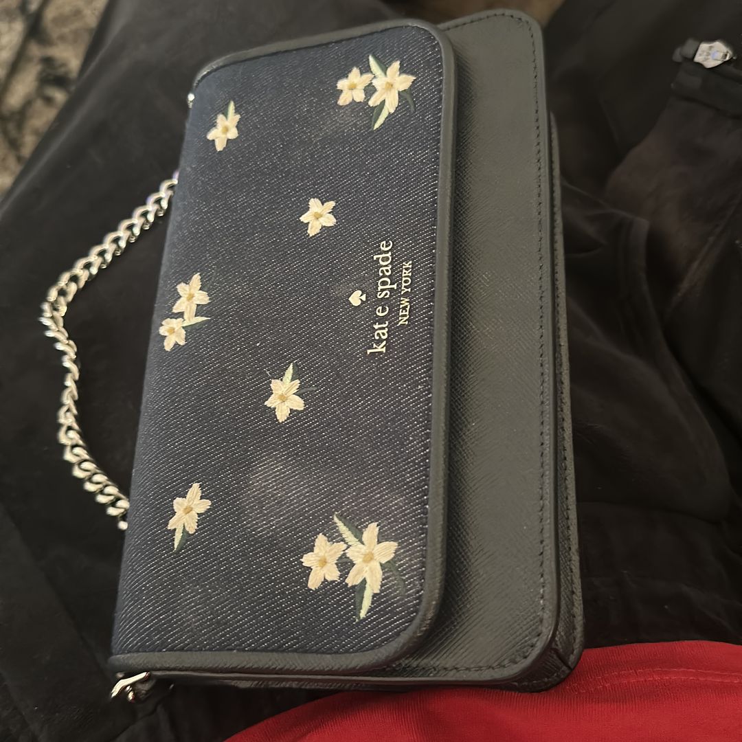 Kate spade embroidered clutch