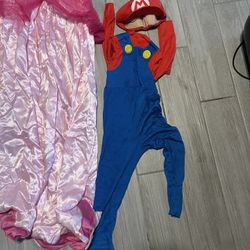 Mario, princess peach and luigi halloween costume