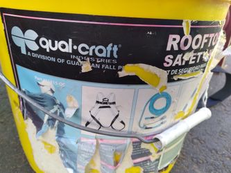 Qual Craft - Guardian Fall Protection Rooftop Safe Tie Bucket Kit