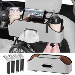 “New”4 In 1  Backseat Cup Holder &  Storage Box(tissue Box ,drinks Etc.(retail$35)