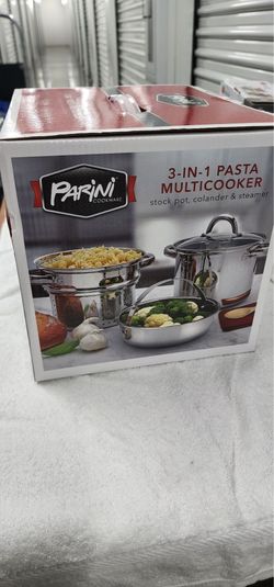 Parini 3-in-1 Pasta Multicooker (Stock pot, Colander and Steamer)