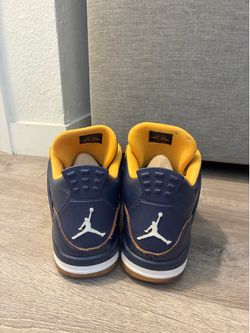 jordan 4 retro university gold navy