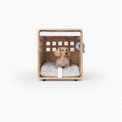 Fable Dog Crate With Acrylic Door, Size XS/S (18”x24”)