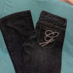 Guess Dark Wash Jeans with Embellished Pocket