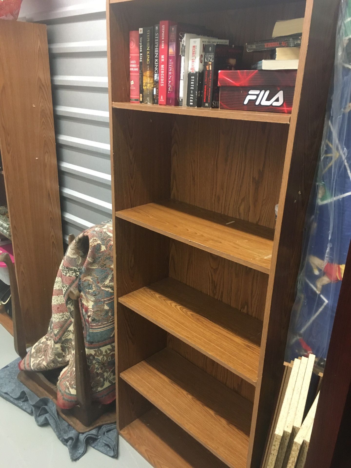 Two book shelves
