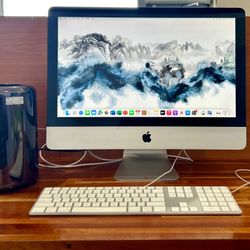 🍎Mac Pro Trash Can 2013 3.5Ghz Intel Xeon E5 32GB RAM 256GB SSD 6GB VRAM AMD FirePro D500 With Apple iMac//Monitor