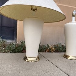 Ceramic & Brass Lamp