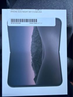 iPhone duo night sky 512 GB brand new sealed